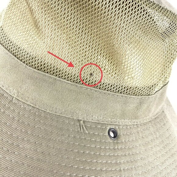 Dorfman Pacific Co Khaki Floppy Vented Hat Size Small Fishing Hiking Outdoor - Picture 5 of 7